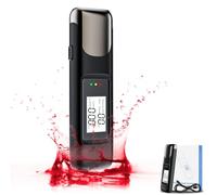 Olubfdh Ethylotest de Police, Alcootest Rechargeable avec Affichage LCD Bleu Numérique, Embout Buccal Inutile,Alcootest pour Usage Personnel et Professionnel