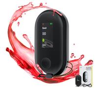 Olubfdh Ethylotest de Police avec Affichage Digital LCD Bleu, avec Batterie Rechargeable USB Ethylotest Professionnel, Embout buccal Inutile, pour Utilisation à la Maison ou Lors de soirées (G1)