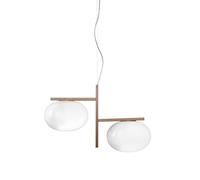Oluce Alba 468 Pendelleuchte, bronze anodisé