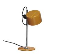 OLUCE lampe de table MINI Coupé (Jaune moutarde brillant - Aluminium et métal chromé)
