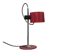 OLUCE lampe de table MINI Coupé (Rouge écarlate brillant - Aluminium et métal chromé)