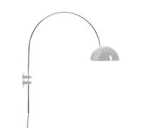 OLUCE lampe murale applique Coupé 1159R (Blanc brillant - Aluminium et métal chromé)