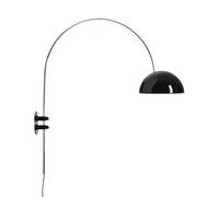 OLUCE lampe murale applique Coupé 1159R (Noir brillant - Aluminium et métal chromé)