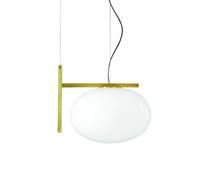 Oluce Suspension Alba 466 opale. laiton