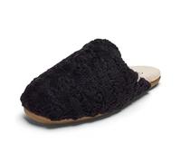 OLUKAI Hale Mule Pantoufle pour femme, chaussures à enfiler pour femme, peau de mouton véritable avec doublure en polaire, semelles antidérapantes humides pour intérieur et extérieur, mignonnes et