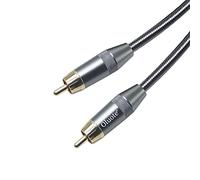 Oluote Câble Audio RCA Pour Caisson de Basses, Câble Audio Numérique Coaxial RCA Mâle Pour Home Cinéma, HDTV, Amplificateur,Haut-parleur (3M)