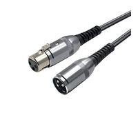 Oluote Câble de Microphone Câble D'extension Audio XLR Mâle à Femelle 3 Broches Pour Mélangeurs, Micro, Consoles Audio(5m)