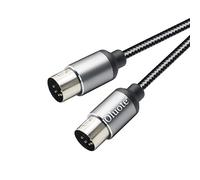 Oluote Câble MIDI Câble MIDI DIN 5 Broches Fiches DIN 5 Broches Câble MIDI Mâle vers Mâle Compatible Avec Clavier MIDI, Synthé Clavier, Synthé Rack, échantillonneur (10m)