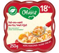 Olvarit Assiette 18m+ Vol Au Vent/Riz 1x250g