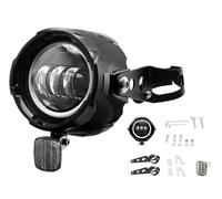 OLVESXC Feux de Travail Lampe Phare Avant LED 4,5 Pouces Pour Vélos Électriques Pour Super73 12-52 V, Avec Halo Blanc Intégral, Support Fixation Connecteur Higo(Headlight Kit)