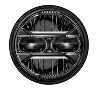 OLVESXC Feux de Travail Lampe Phare Avant LED 5,75 Pouces Avec Projecteur Angel Eyes H4 3/4" Et Clignotants Intégrés Pour Sportster Dyna Iron 883(Blanc)