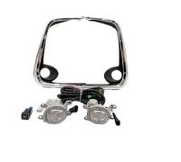 OLVESXC Phares Antibrouillard Garniture Chromée Avec Couvercle Câblage Faisceau 1 Jeu Phares Antibrouillard Avant LED Pour Toyota Pour Corolla Pour Altis 2019-2022(Yellow full set)