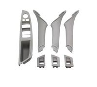 OLVESXC Poignées porte intérieures voiture Pour BMW Série 5 F10 F11 F18 520i 523i 525i 528i 535i Accoudoir Porte Intérieur Panneau Commutateur De Fenêtre Tirette(LHD Gray 7PCS)