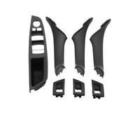 OLVESXC Poignées porte intérieures voiture Pour BMW Série 5 F10 F11 F18 520i 523i 525i 528i 535i Accoudoir Porte Intérieur Panneau Commutateur De Fenêtre Tirette(LHD Black 7PCS)