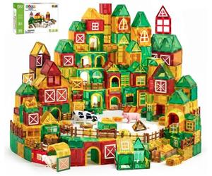 Olvy Blocs Magnetiques Enfant Tuiles Construction 3D