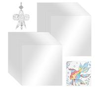 OLYCRAFT 100 Sheets aluminium Metal Crafts 15x15cm double face argent Art feuilles de feuille de métal 0.1mm d’épaisseur feuille pour peinture gravure et gaufrage projet d’art bricolage artisanat