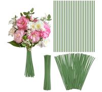 OLYCRAFT 100pcs rouleau de Couvre Tiges Fleurs Vertes 30cm Regrouper des Fleurs Artificielles Bouquets Tiges Lotus Artificiels Accessoires Artificiels Bouquet Centre Mariage à Faire Soi Même
