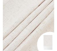 OLYCRAFT 100x42cm Tissu de Lin pour Couverture de Livre Tissu Beige pour Reliure de Livres Surface avec Toile à Livres à Dos de Papier Toile à Livres à Tissage serré pour la Reliure de Livres