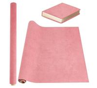 OLYCRAFT 100x43cm Tissu de Reliure Rose Couverture de Livre Surface en Simili Cuir avec Tissu de Livre Dos en Papier Couverture de Protection en Tissus de Bricolage pour Scrapbooking Bricolage
