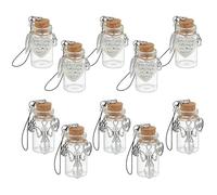 OLYCRAFT 10pcs 2 Styles Flacons Commémoratifs pour Fourrure Animale Flacons d'animal Compagnie Tube Ensemble Commémoratifs Souvenir avec Pendentifs pour Préservation Mémoire Animaux Compagnie