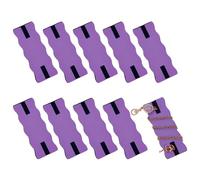 OLYCRAFT 10Pcs Portable organisateur de bijoux sans embrouille collier organisateur sans embrouille violet présentoir rangement de bijoux pour le stockage de colliers en chaîne - 6.5x2.4x0.3cm