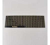 OLYCRAFT 12Pcs/Set Règle de Mesure de Distance en Acrylique Noir Or pour Jeux Guerre Règle Ensemble de Modèles de Jeu Outil de Mesure Widget Accessoire de Jeu pour Jeux de Guerre de Bureau