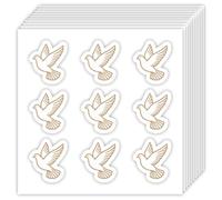 OLYCRAFT 20 feuilles /180Pcs autocollants forme de colombe autocollants décoratifs en papier autocollant 25mm Animal petit autocollant pour bricolage calendriers Scrapbooking Album Bullet Journals
