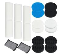 OLYCRAFT 20pcs kit de Remplacement de Supports filtreux Compatible avec Fluval Fx4 Fx5 Fx6 Inclus Filtre réservoir à Poisson 3 Couleurs Bloc Coton Charbon Actif pour Une Purification optimale l’Eau
