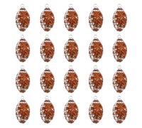 OLYCRAFT 20Pcs Rugby charmes de strass 20mm polymère argile charmes thème strass pendentifs pour bricolage artisanat Bracelet collier boucles d’oreilles bijoux porte-clés fabrication