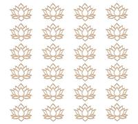 OLYCRAFT 24pcs Anneaux Attrape-Rêves Lotus Anneaux de macramé Lisses et Non en Forme de Fleur pour Les projets de Bricolage et la décoration Murale de la Maison