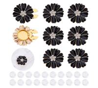 OLYCRAFT 24pcs lapin de pâques papier de transfert en argile pour boucles | 4 Design Plaid coloré papier argiles polymères, boucles d’oreille décalque en céramique
