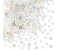 OLYCRAFT 274pcs Perles de Morganite Naturelle Perles en Pierre Naturelle à facettes Perles de Morganite en Vrac Perles d'espacement en Pierre Naturelle avec Trou de 0.7mm pour Fabrication de Bijoux