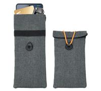 OLYCRAFT 2Pcs EMF Blocker Case la Protection téléphone cellulaire 22.6x9.5cm Sac Faraday Gris Pochettes de Blocage de Signal Pochette sécurité bloqueur RFID pour Blocage Signal Voiture téléphone