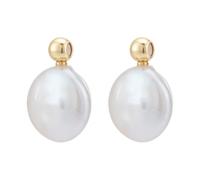 OLYCRAFT 2Pcs pendentif charme perle d’eau douce pendentifs perles naturelles blanches perles Keshi irrégulières charmes pendentif avec fiole laiton pour Bracelet collier fabrication bijoux
