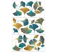 OLYCRAFT 3 pcs/Set Gingko Rub on Transfers pour Meubles et Artisanat 30x15cm Feuilles de Ginkgo Décor Autocollants de Transfert Feuilles Rub on Decals pour Meubles de Salon Scrapbooking Décorations