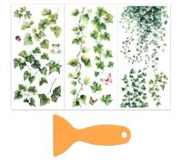 OLYCRAFT 3 pcs/Set Plante Insectes Frottez sur Les Transferts pour Meubles et Artisanat 15x30cm Thème Végétal Meubles Transfert Autocollants Autocollants pour Meubles en Bois Décoration