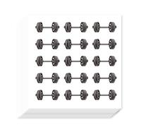 OLYCRAFT 300Pcs Autocollants D'Haltères Autocollants 20 Sheets Style Sportif Autocollant D'Équipement de Fitness de 11x25mm Autocollant de Manuel pour Scrapbooking Journal Fournitures