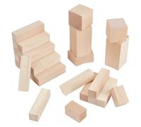 OLYCRAFT 30Pcs 4 taille Basswood blocs à sculpter blocs de bois blanchir Rectangle chevilles bloc en bois non fini pièces pour bricolage Arts décoration artisanat blanchissage sculpté à la main