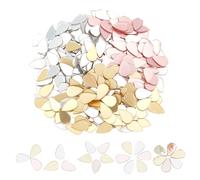 OLYCRAFT 360Pcs 3 Couleurs Mosaïque de miroirs en Forme de Goutte d'eau 15.5x10mm Carreaux de mosaïque Acrylique Auto-adhésifs avec Effet Miroir pour Le Salon et la Maison