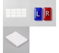 OLYCRAFT 4 PC marqueurs à rayons X avec lettres de plomb marqueurs à rayons X rectangulaires rouge avec lettres de plomb L & R comprend bandes adhésives 20PC pour infirmières radiologie technique