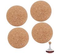OLYCRAFT 4pcs 7cm Boule de Liège de Vin Bouchon de Boule de Liège en Bois pour Carafe à Vin Remplacement de Bouteille de Carafe Bouchon de Bouteille de Vin Sphérique pour Bouteille à Large Bouche