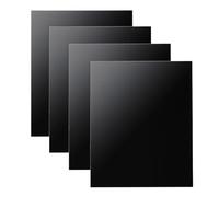 OLYCRAFT 4Pcs ABS feuilles de plastique 20x25cm panneau rigide moulé noir de 3mm d’épaisseur grande feuille plastique noir thermoforme panneau thermoformable projets bricolage décor Handcrafts