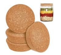 OLYCRAFT 4Pcs Bouchon en Liège de Taille Bouchon de Bouteille en Liège de 74-80mm Bouchon Conique en Liège Couvercle Bocal en Liège Bouchon Conique en Bois pour Cuisine la Mise en Conserve