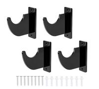 OLYCRAFT 4pcs Épée porte-mur Acrylique noir Sabre léger Display Hangers Épée montée au mur Display Acryliques multipurpose Display Hanger pour Collection Display et Home Decor