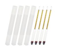 OLYCRAFT 4pcs Hydromètre en Verre Alcool 0-200 Preuve et 0-100 Tralle Alcool Densimètre Numérique Hydromètre Verre Alcool Appareil de Mesure pour Brassage, Fournitures de Laboratoire