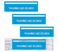 OLYCRAFT 4pcs Mahjong Line Finder Lecteur de Ligne de Mahjong Bleu Acrylique Mah Jong règles Aide Mahjongs Guide Cartes Lecteur Mah Jong Mahjongs Accessoires pour débutants Amant Joueurs présents