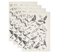 OLYCRAFT 4pcs Papier Transfert Céramique Oiseaux Volants Décalcomanies en Céramique 53x38cm Transferts Carrelage Papier Papillon Sous Glaçure Poterie Décalcomanie Émail 0.1mm D'Épaisseur