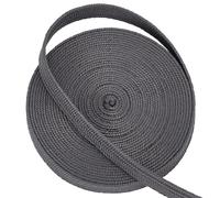 OLYCRAFT 5 m Gris Ito Sageo Cordon d'emballage 12 mm de Large Seiden-Baumwoll-Gemisch Cordon de Poignée D'Épée Tsukamaki Sageo Cordon pour Corde de Poignée D'Épées de Samouraï Japonais