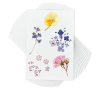OLYCRAFT 50 Pack papier buvard de presse de fleurs 26x38cm papier presse d’herbier blanc papier buvard réutilisable feuilles pour préservation florale projets d’art bricolage -0.4mm d’épaisseur