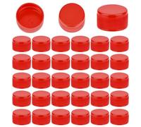 OLYCRAFT 50pcs Bouchons de Bouteille en Plastique Bouchons à Visser Rouges 27mm de Diamètre Intérieur Couvercles de Bouchon de Stockage de Bouteille Couvercles de Joint de Sécurité en Plastique